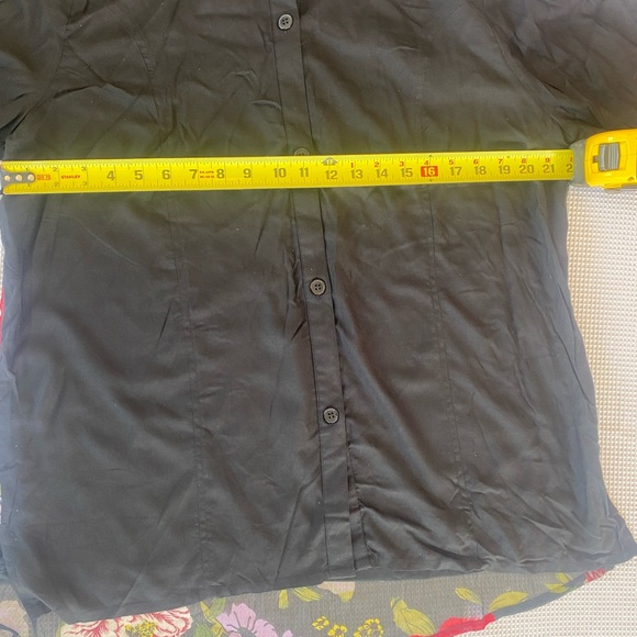 🌺 Kaktus Floral Chiffon Back Button-Down Top – Size XL – NWT - Picture 6 of 7